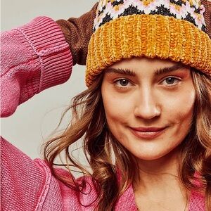 Chalet fairisle Pom beanie - free people